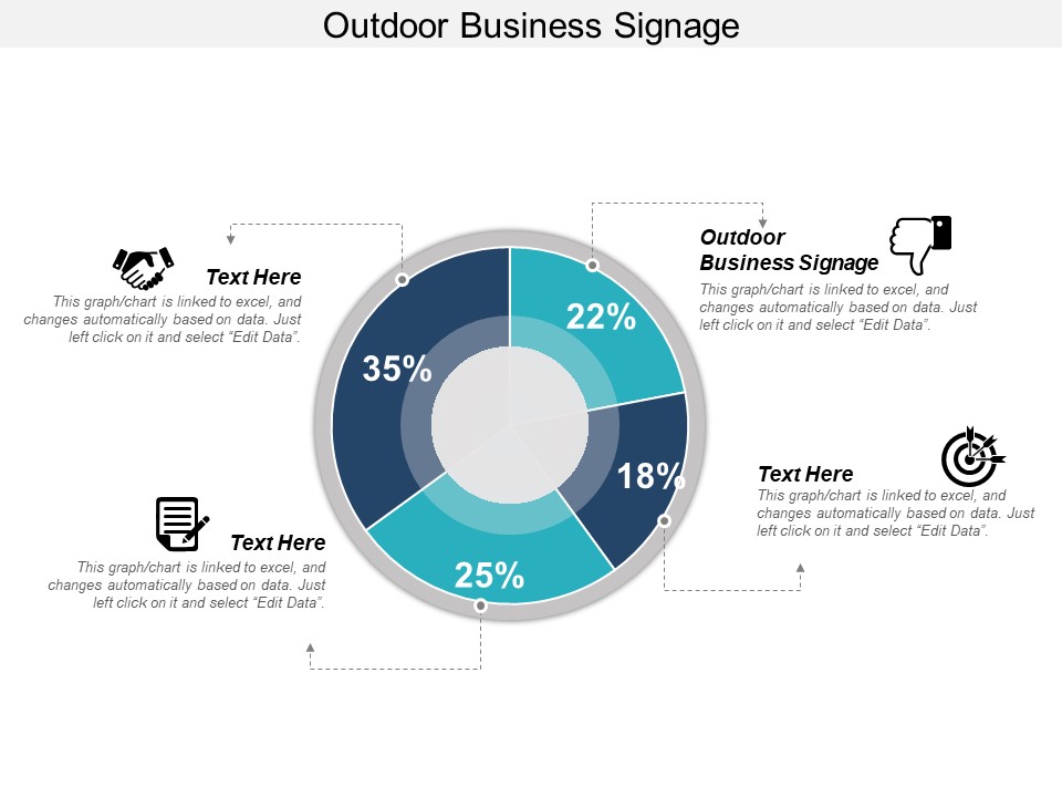 Outdoor Business Signage Ppt PowerPoint Presentation Show Graphic Images