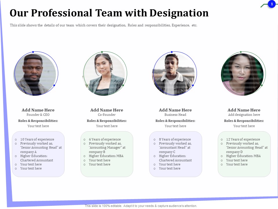 Outsourcing Of Finance And Accounting Processes Our Professional Team With Designation Guidelines PDF