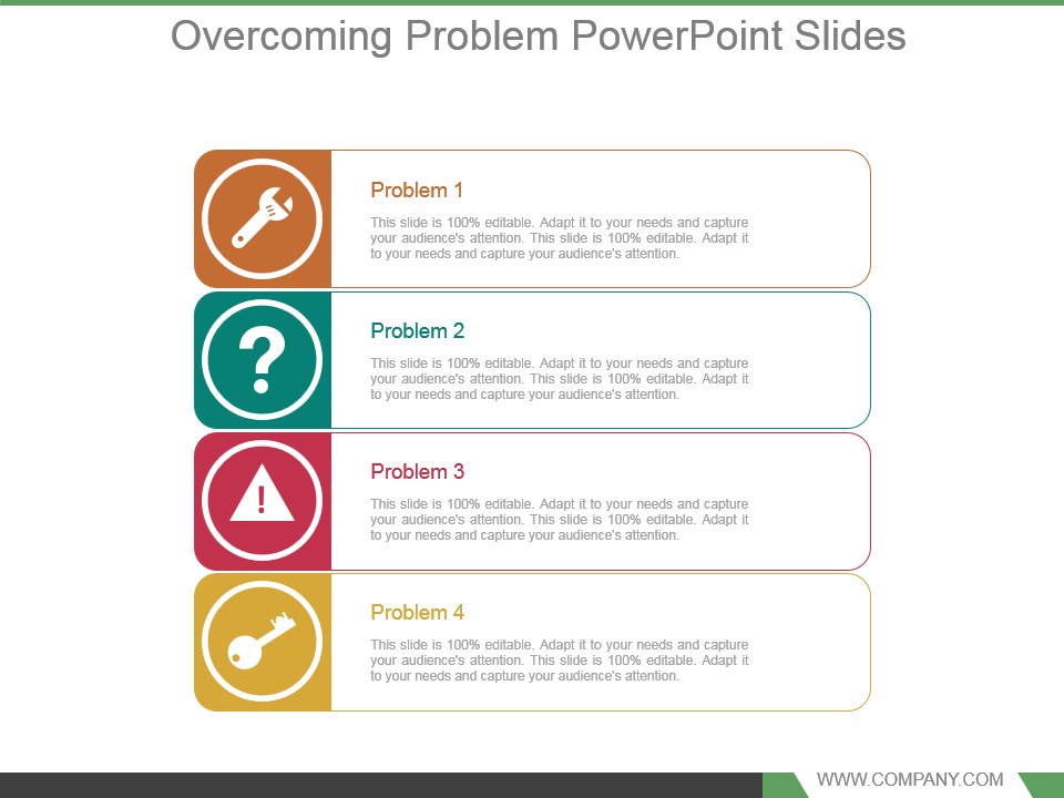 Overcoming Problem Powerpoint Slides