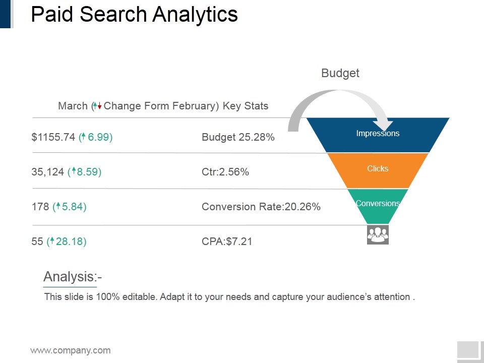 Paid Search Analytics Ppt PowerPoint Presentation Portfolio File Formats