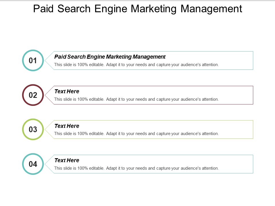 Paid Search Engine Marketing Management Ppt PowerPoint Presentation Outline Guidelines Cpb