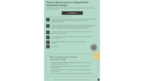 Pandemic Preparedness And Response Playbook For Businesses Template