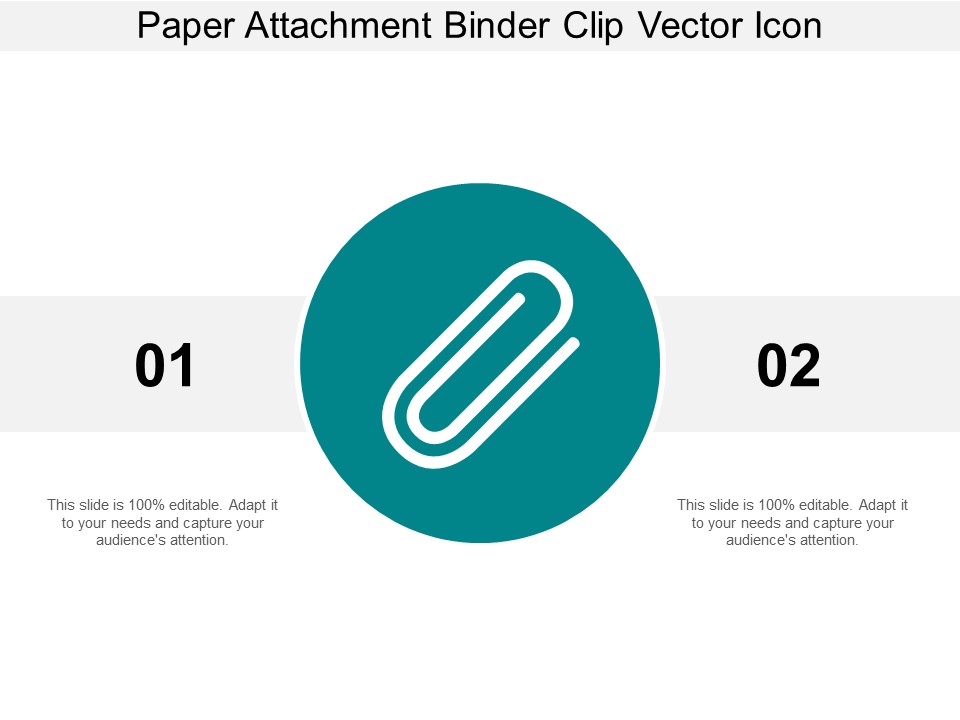 Paper Attachment Binder Clip Vector Icon Ppt Powerpoint Presentation Summary Gridlines