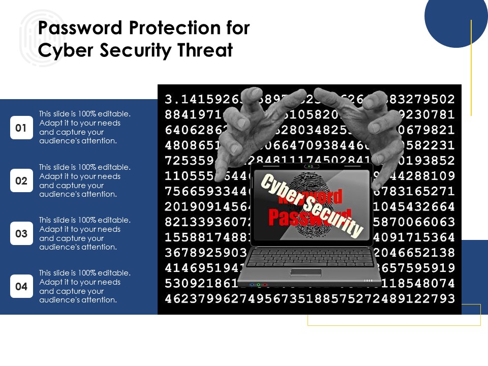 Password Protection For Cyber Security Threat Ppt PowerPoint Presentation Icon Show PDF