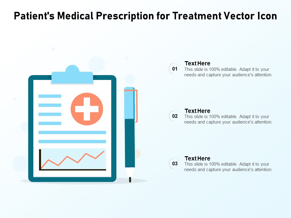 Pateints Medical Prescription For Treatment Vector Icon Ppt PowerPoint Presentation Summary Clipart PDF