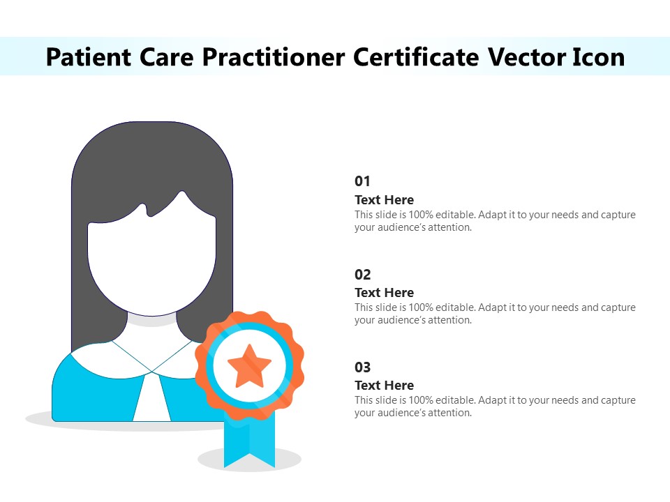 Patient Care Practitioner Certificate Vector Icon Ppt PowerPoint Presentation Gallery Structure PDF
