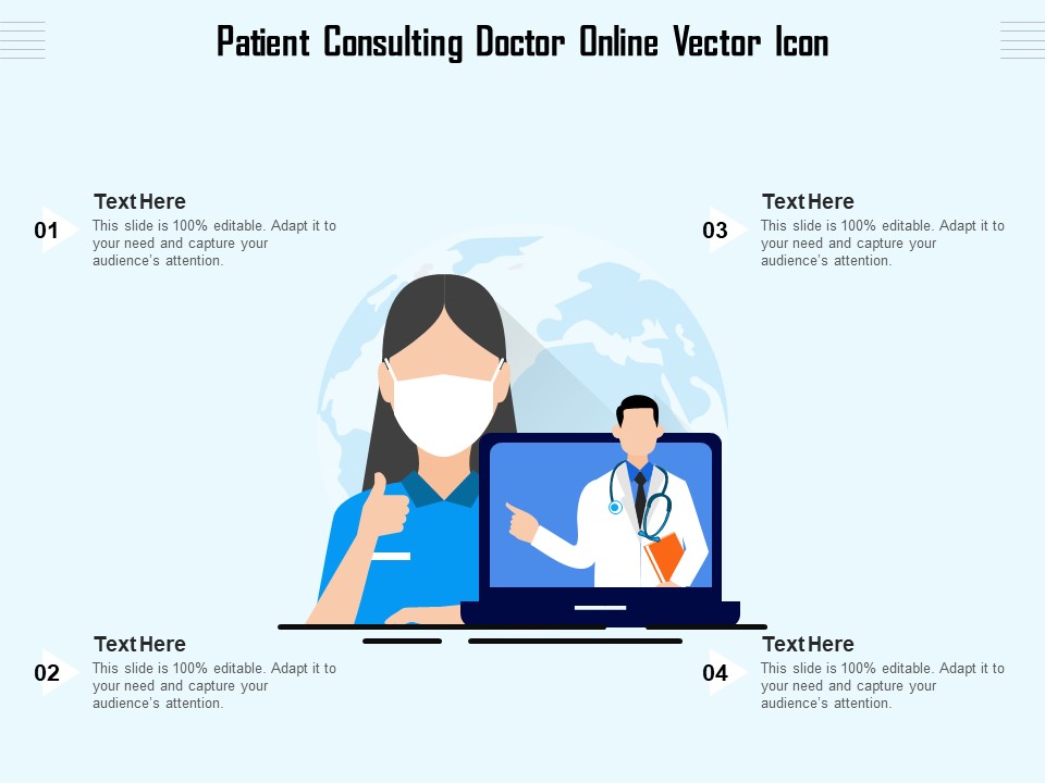 Patient Consulting Doctor Online Vector Icon Ppt PowerPoint Presentation Icon Styles PDF