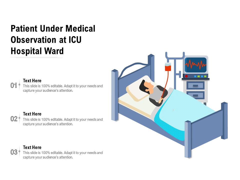Patient Under Medical Observation At ICU Hospital Ward Ppt PowerPoint Presentation Model Examples PDF