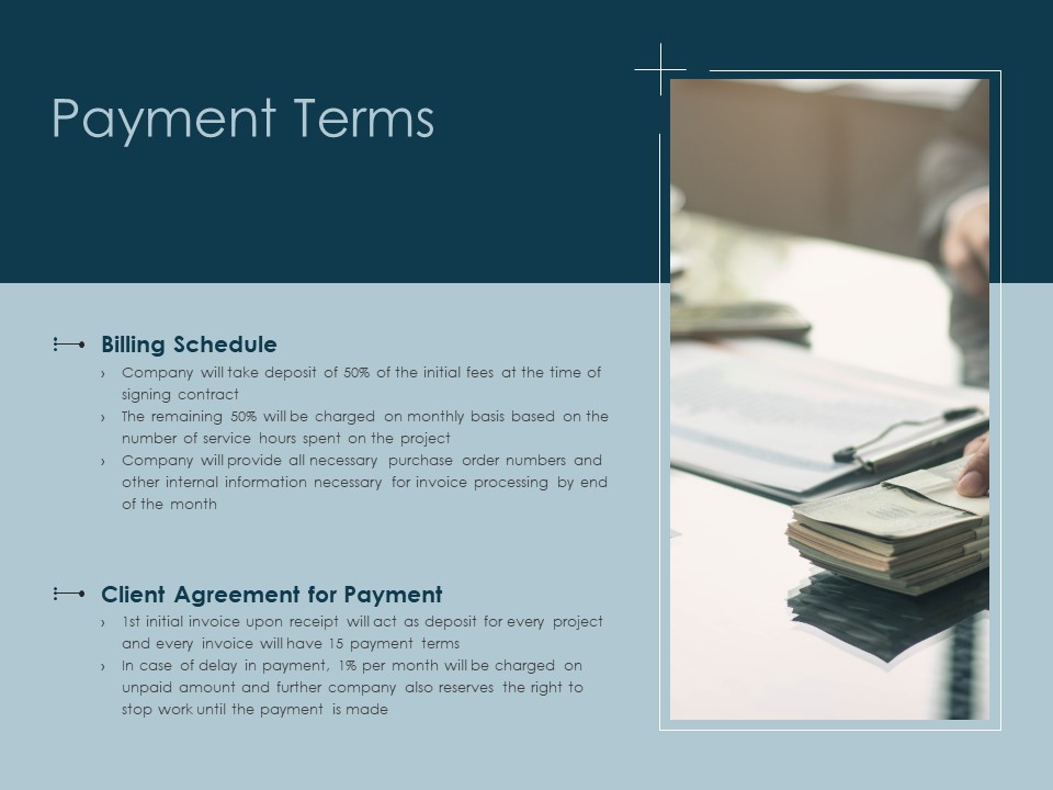 Payment Terms Agreement Ppt PowerPoint Presentation Show Outfit