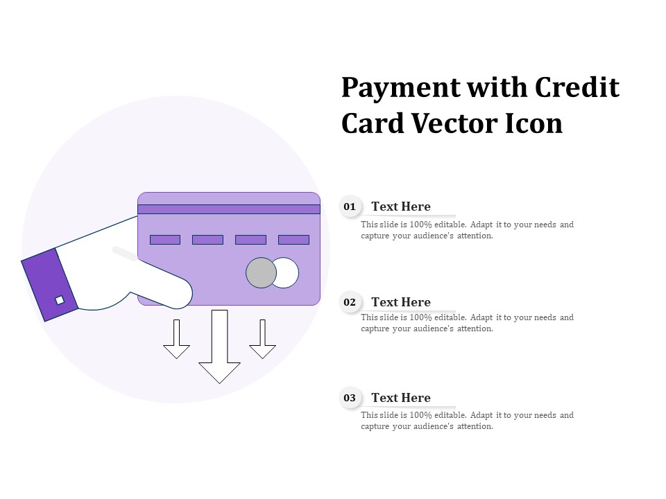 Payment With Credit Card Vector Icon Ppt PowerPoint Presentation Layouts File Formats PDF