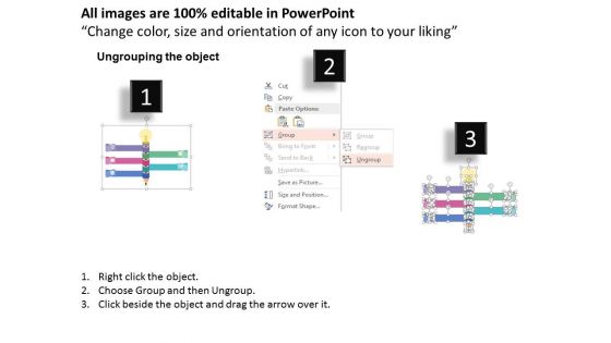Pencil Bulb Infographic For Ideas Display Powerpoint Templates