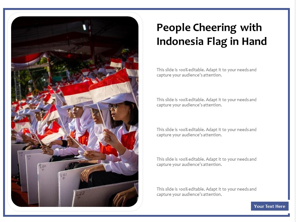 People Cheering With Indonesia Flag In Hand Ppt PowerPoint Presentation File Pictures PDF