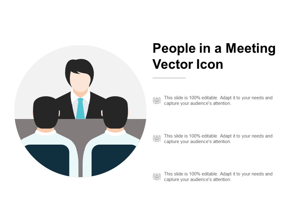 People In A Meeting Vector Icon Ppt PowerPoint Presentation Ideas