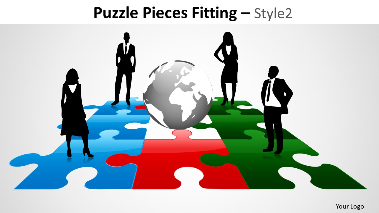 People Puzzle Pieces Fitting PowerPoint Slides And Ppt Diagram Templates