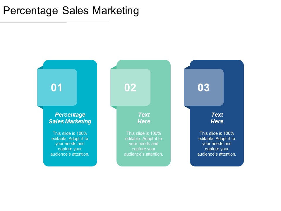 Percentage Sales Marketing Ppt PowerPoint Presentation Model Example Cpb