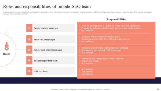 Performing Mobile SEO Audit To Analyze Web Traffic Ppt PowerPoint Presentation Complete Deck With Slides