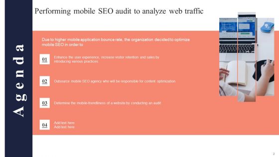Performing Mobile SEO Audit To Analyze Web Traffic Ppt PowerPoint Presentation Complete Deck With Slides