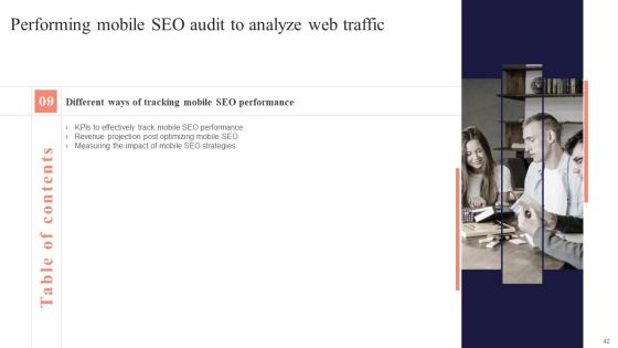 Performing Mobile SEO Audit To Analyze Web Traffic Ppt PowerPoint Presentation Complete Deck With Slides