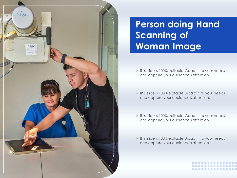 Person Doing Hand Scanning Of Woman Image Ppt PowerPoint Presentation Pictures Example Introduction PDF