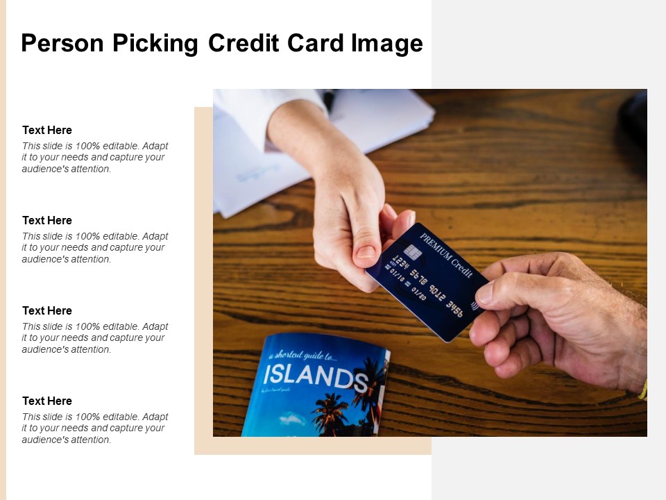 Person Picking Credit Card Image Ppt PowerPoint Presentation Show Inspiration
