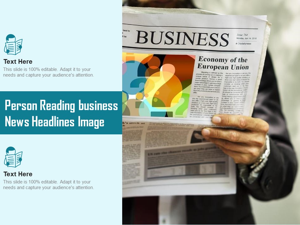 Person Reading Business News Headlines Image Ppt PowerPoint Presentation Layouts Example Topics PDF