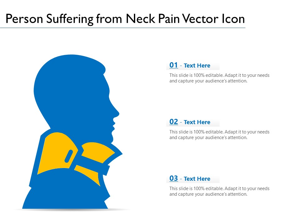 Person Suffering From Neck Pain Vector Icon Ppt PowerPoint Presentation File Introduction PDF