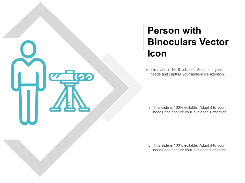 Person With Binoculars Vector Icon Ppt PowerPoint Presentation Layouts Slide Portrait