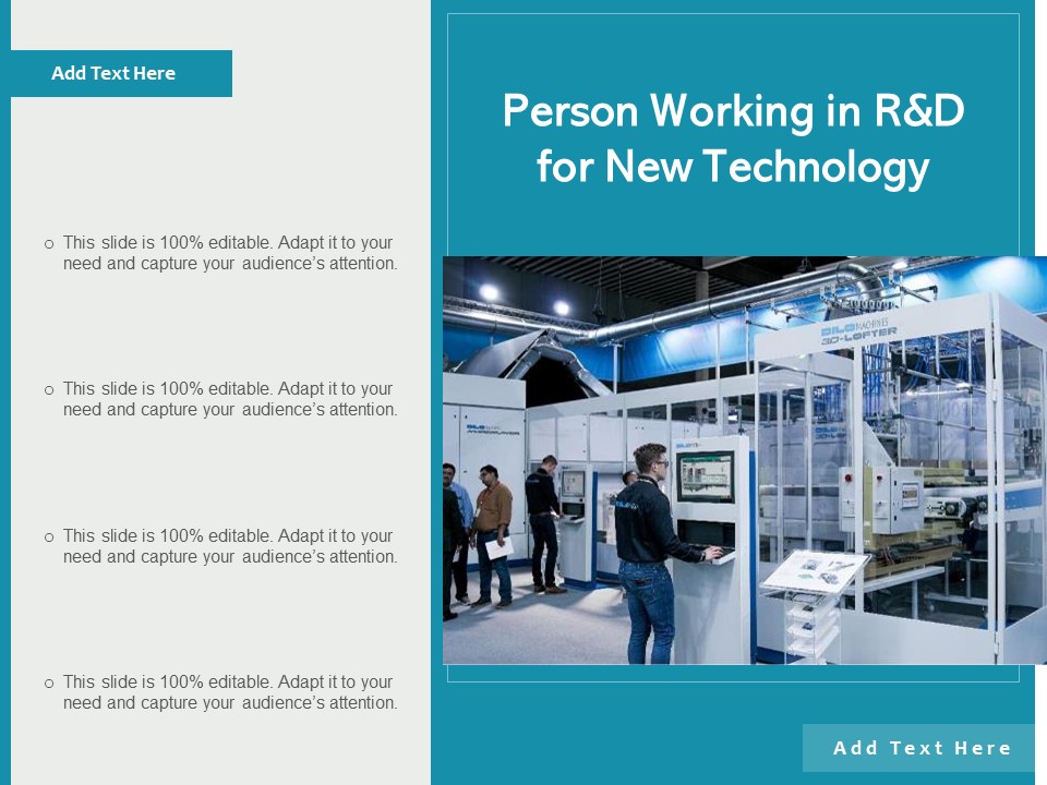 Person Working In R And D For New Technology Ppt PowerPoint Presentation Gallery Vector PDF