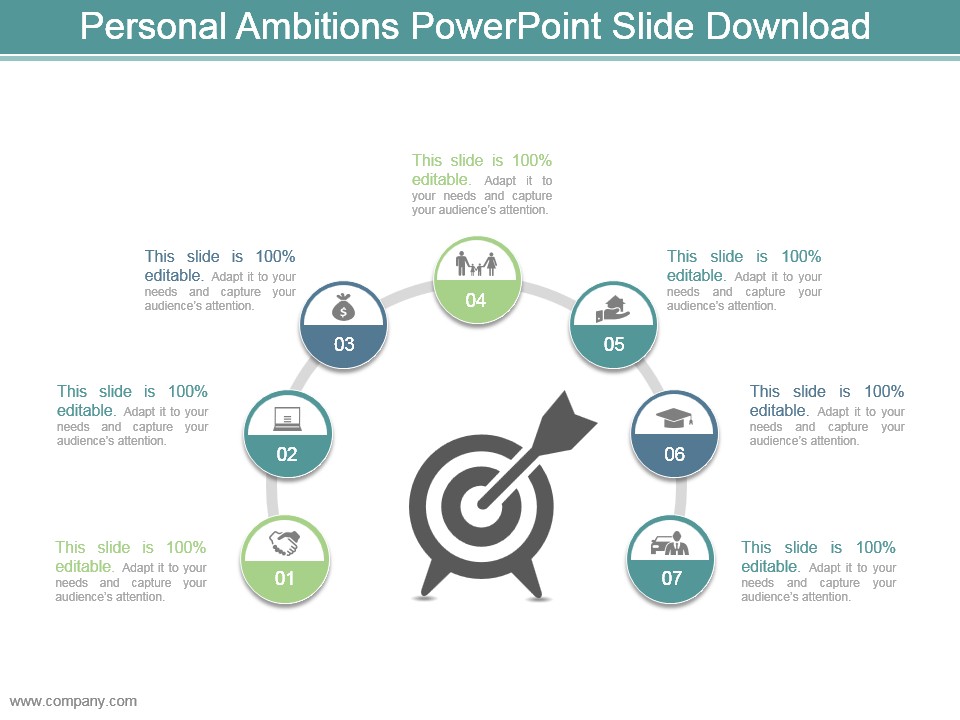 Personal Ambitions Powerpoint Slide Download