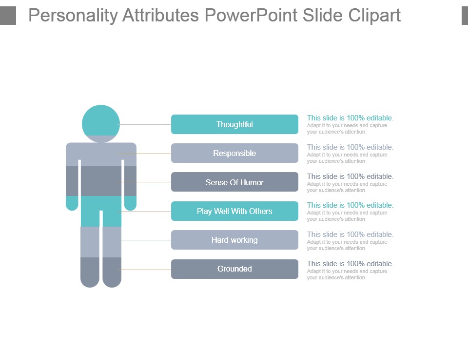 Personality Attributes Powerpoint Slide Clipart