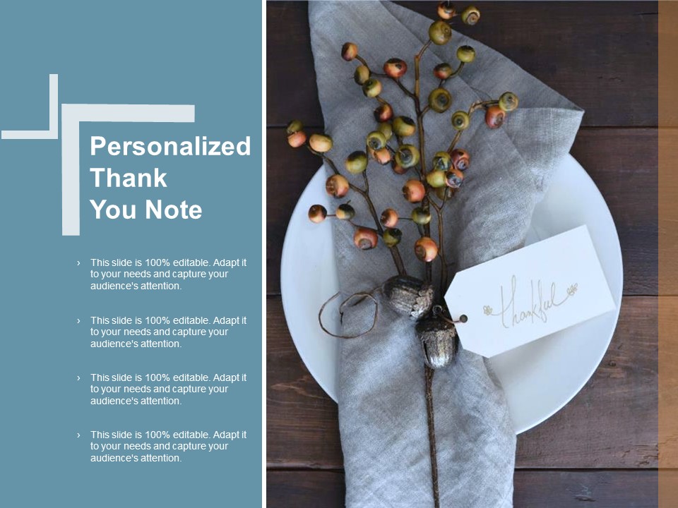 Personalized Thank You Note Ppt Powerpoint Presentation Pictures Layout Ideas