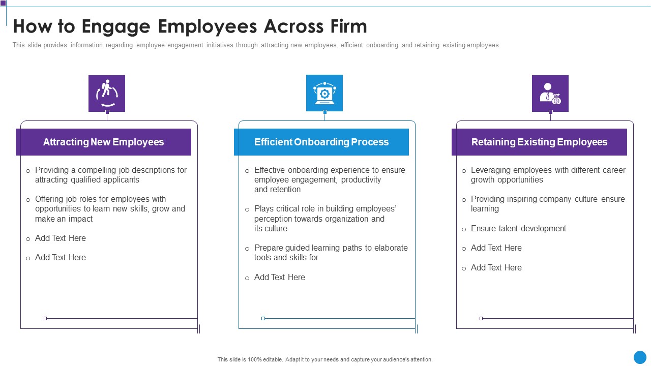 Personnel Training Playbook How To Engage Employees Across Firm Slides PDF