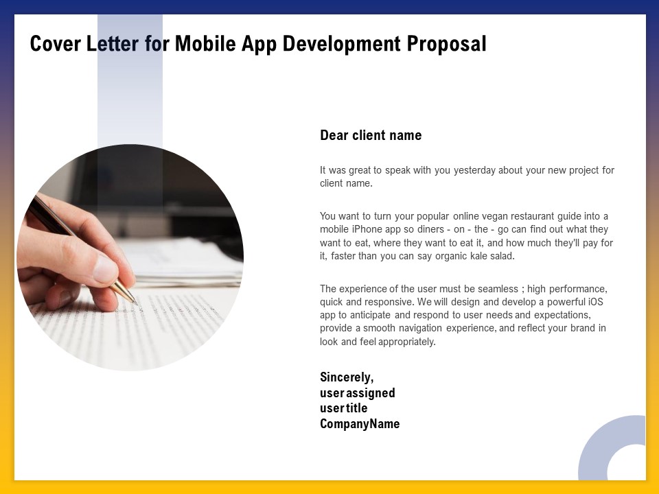 Phone Application Buildout Cover Letter For Mobile App Development Proposal Ppt PowerPoint Presentation Styles Example File PDF