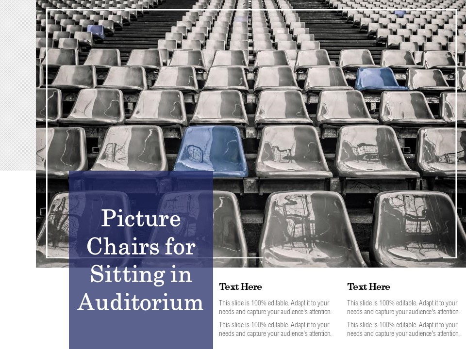 Picture Chairs For Sitting In Auditorium Ppt PowerPoint Presentation Infographics Layout Ideas PDF