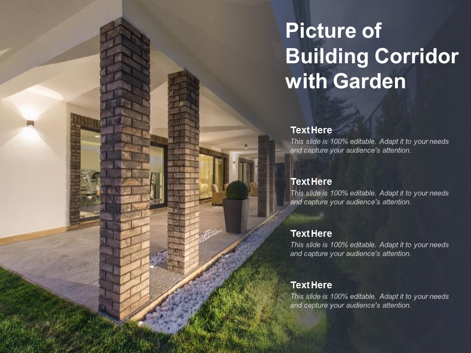 Picture Of Building Corridor With Garden Ppt PowerPoint Presentation Inspiration Graphics Tutorials