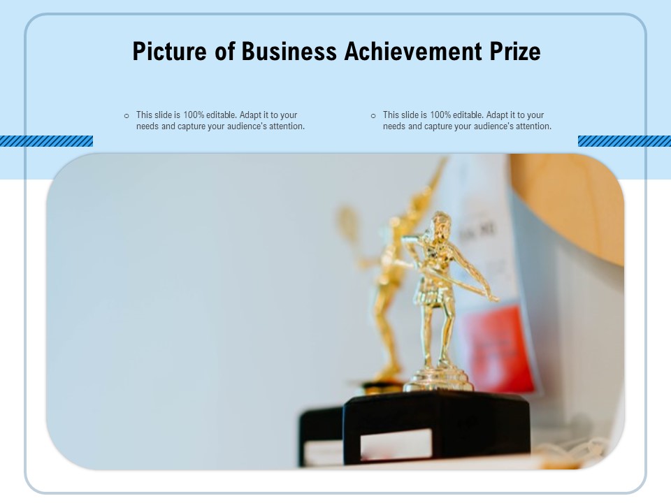 Picture Of Business Achievement Prize Ppt PowerPoint Presentation Gallery Guidelines PDF