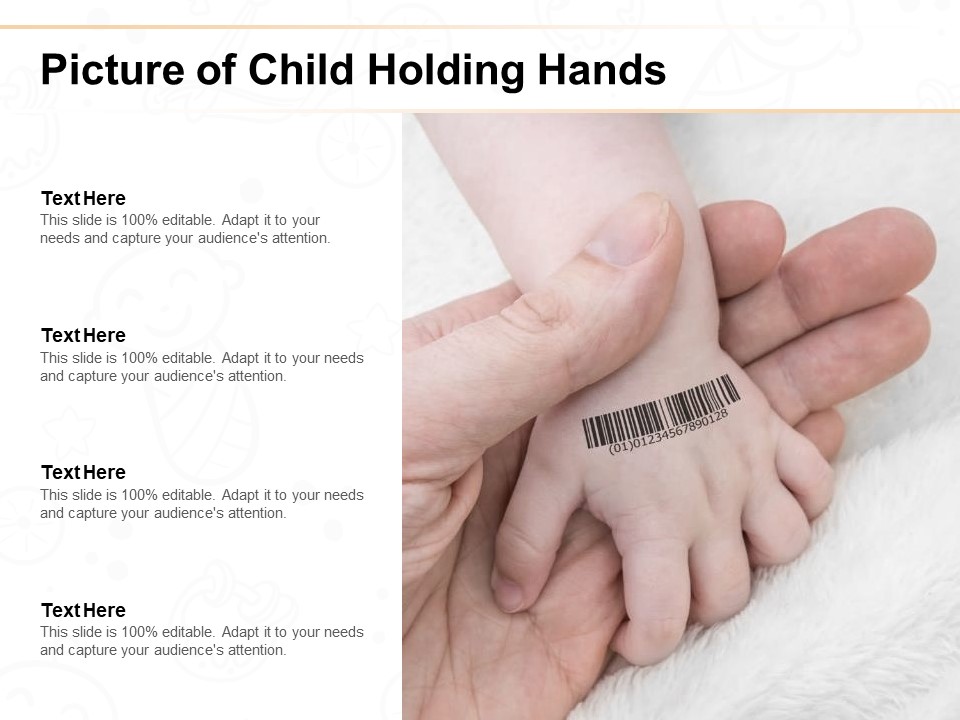 Picture Of Child Holding Hands Ppt PowerPoint Presentation Styles Slide Portrait