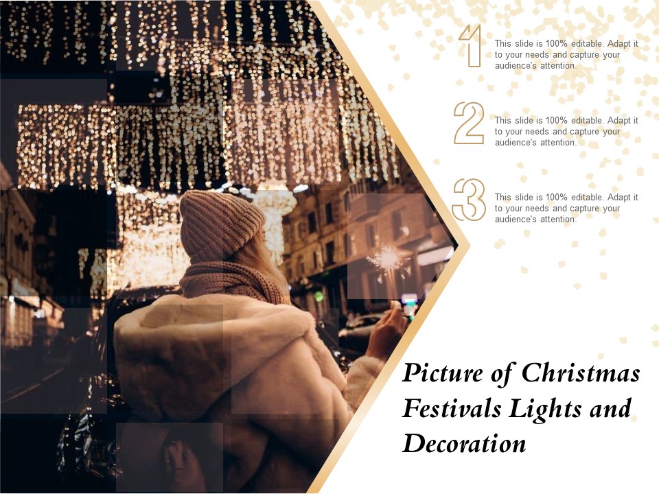 Picture Of Christmas Festivals Lights And Decoration Ppt PowerPoint Presentation File Graphics PDF