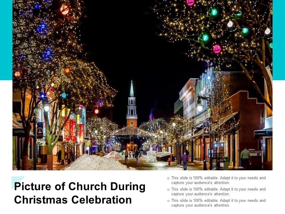 Picture Of Church During Christmas Celebration Ppt PowerPoint Presentation Inspiration Portrait