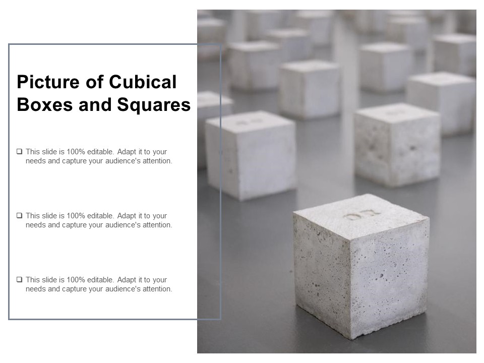 Picture Of Cubical Boxes And Squares Ppt PowerPoint Presentation Pictures Skills