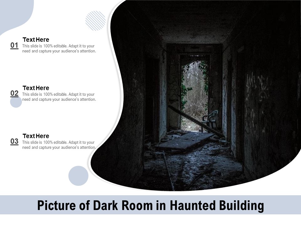 Picture Of Dark Room In Haunted Building Ppt PowerPoint Presentation Diagram Templates PDF