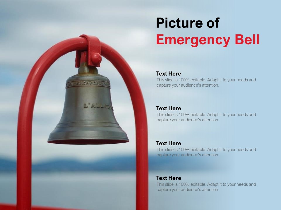Picture Of Emergency Bell Ppt Powerpoint Presentation Model Elements
