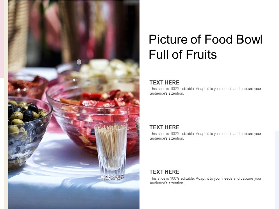 Picture Of Food Bowl Full Of Fruits Ppt PowerPoint Presentation Summary Display