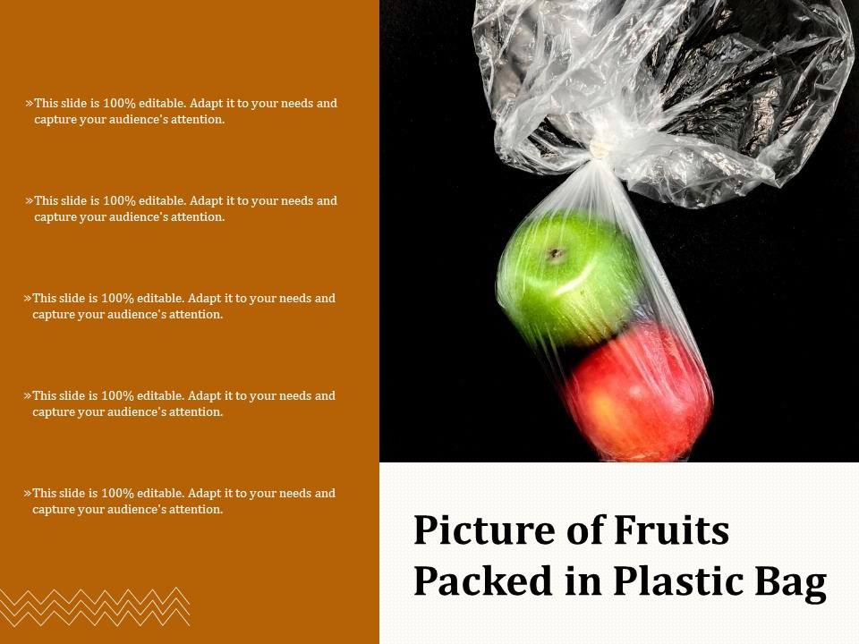 Picture Of Fruits Packed In Plastic Bag Ppt PowerPoint Presentation Layouts Graphic Images PDF
