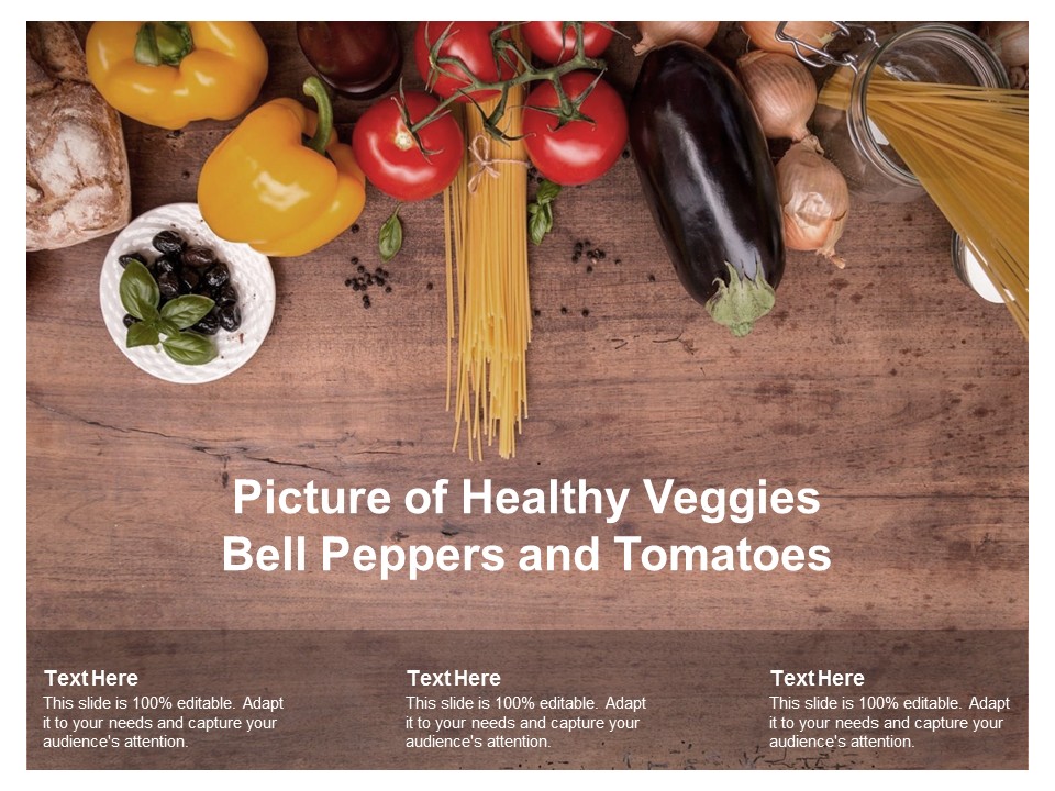 Picture Of Healthy Veggies Bell Peppers And Tomatoes Ppt PowerPoint Presentation Layouts Gridlines