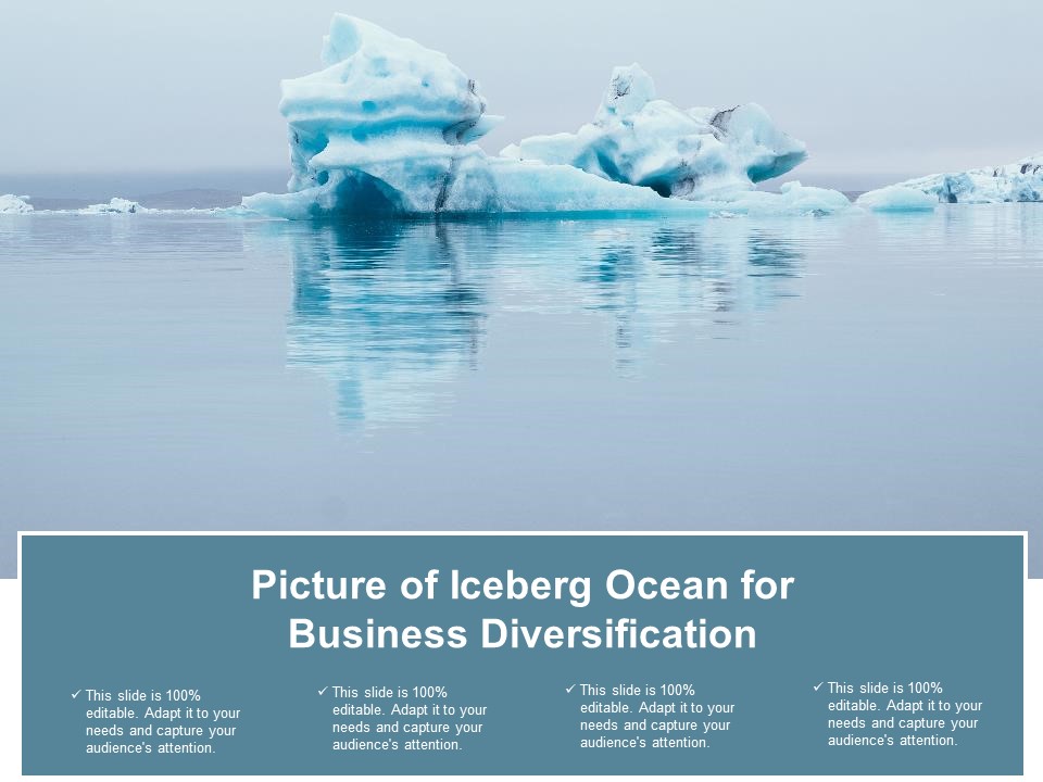 Picture Of Iceberg Ocean For Business Diversification Ppt Powerpoint Presentation Show Tips