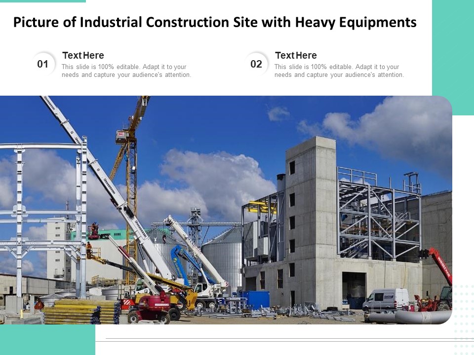 Picture Of Industrial Construction Site With Heavy Equipments Ppt PowerPoint Presentation Show Graphic Tips PDF