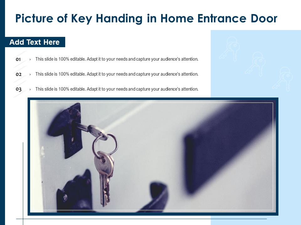 Picture Of Key Handing In Home Entrance Door Ppt PowerPoint Presentation Icon Example File PDF