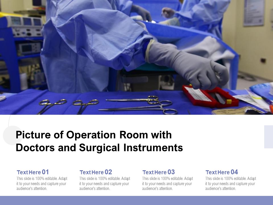 Picture Of Operation Room With Doctors And Surgical Instruments Ppt PowerPoint Presentation Gallery Styles PDF