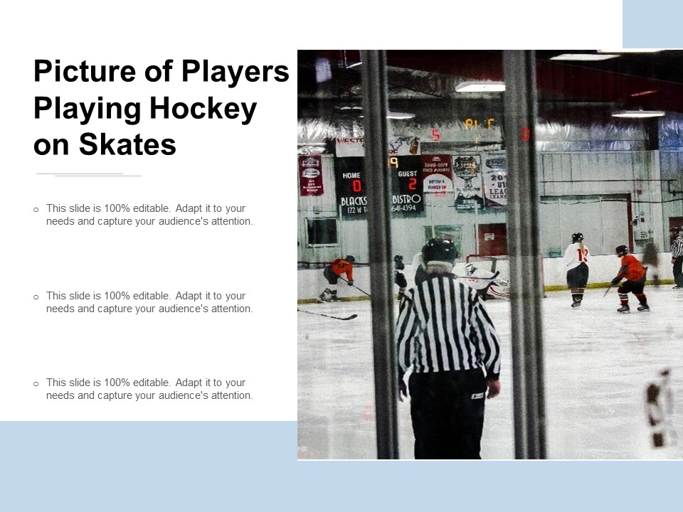 Picture Of Players Playing Hockey On Skates Ppt PowerPoint Presentation Infographic Template Layout Ideas
